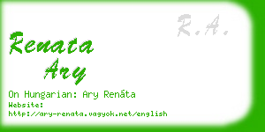 renata ary business card